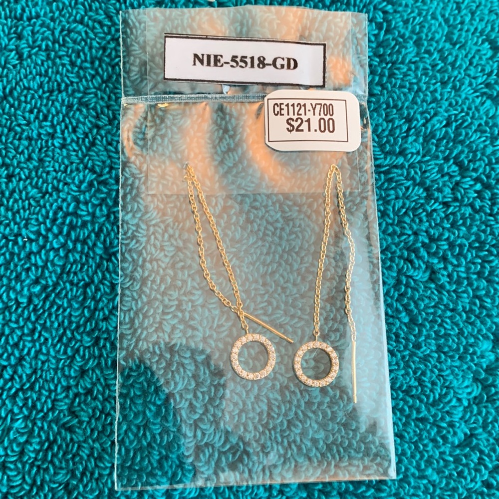 Womens thread earrings
